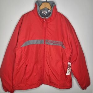 Red Oak Ohio State Puffer Jacket - Red with Gray Accent NWT Size Medium